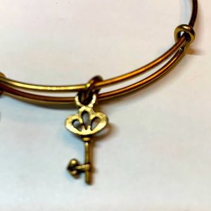 3/$15 Alex and Ani Key rafaelian gold bracelet